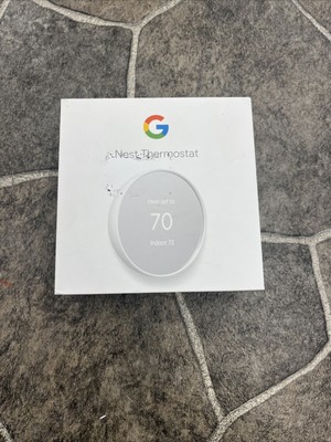 Google Nest Smart Thermostat, Snow - GA01334-US