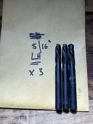 5/16 ''  LH Drill Bit 5/16''  LH Number Bit 3 Pack - NOS - LH