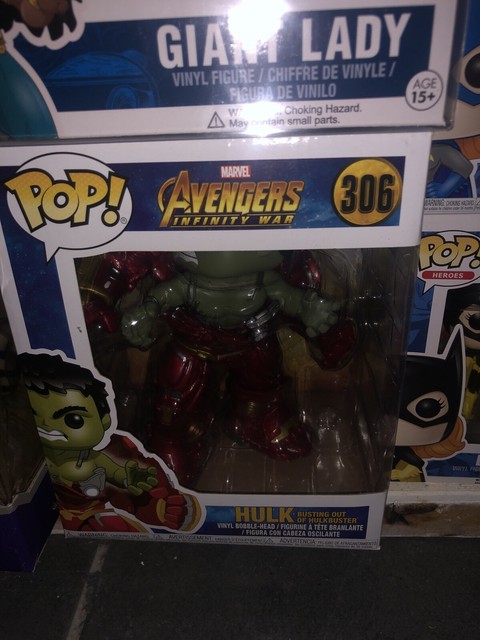 hulk busting out of hulkbuster pop vinyl