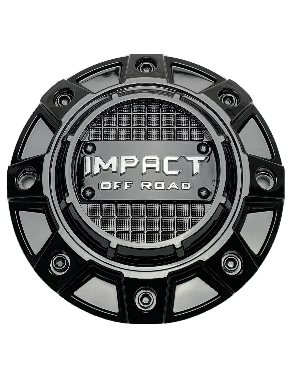 SALE【美品】 N°21 ブラック ロゴキャップ 19SU-7100-6945 Impact Off-Road Gloss Black W/Chrome Logo Wheel Center Caps