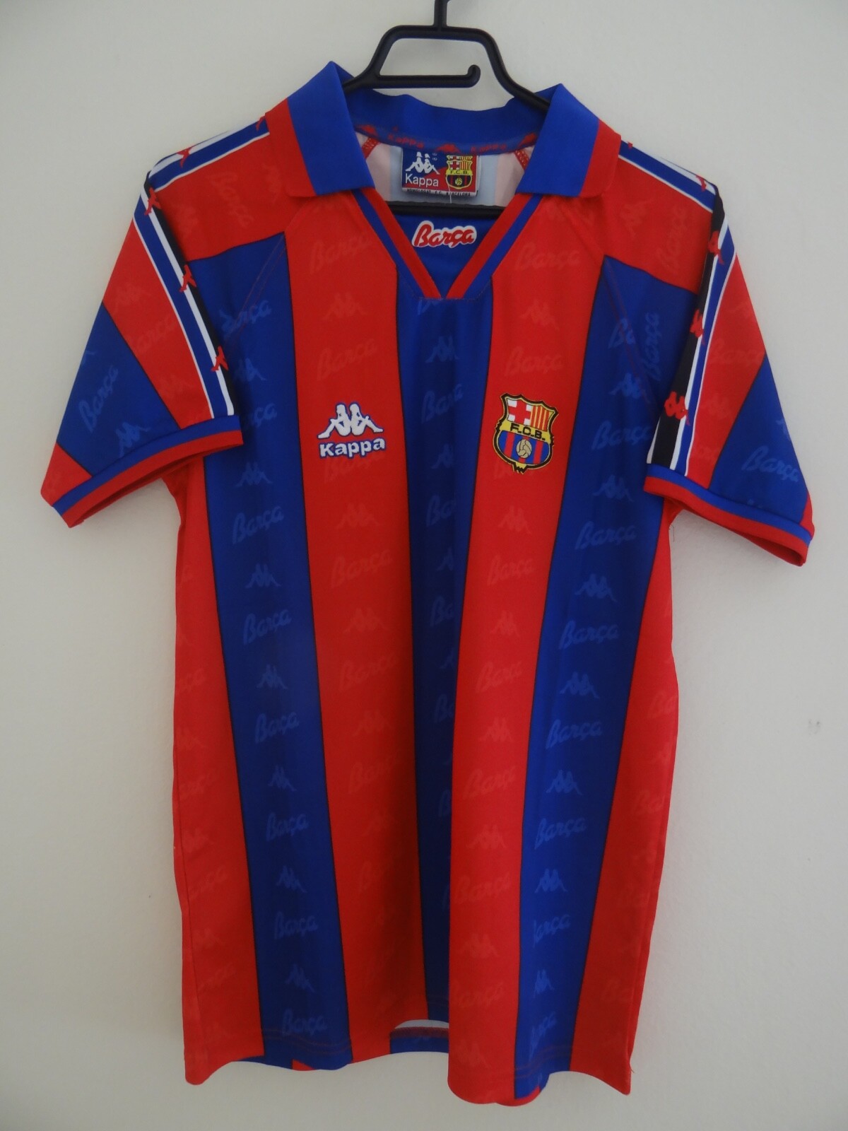 FC Barcelona 1995/1997 Kappa Retro Vintage Home Soccer FC Barcelona 1995/1997 Kappa Retro Vintage Home Soccer