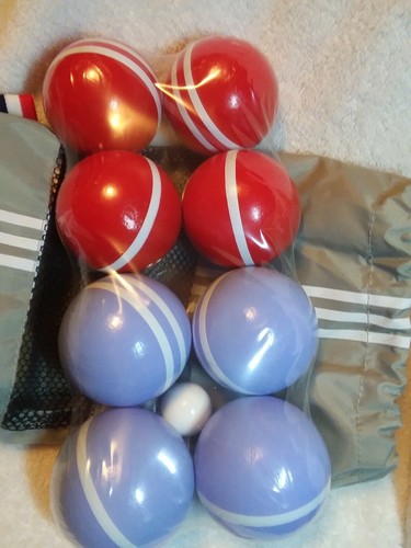 Mini Bocce Set Of 8 Wooden Balls NEW