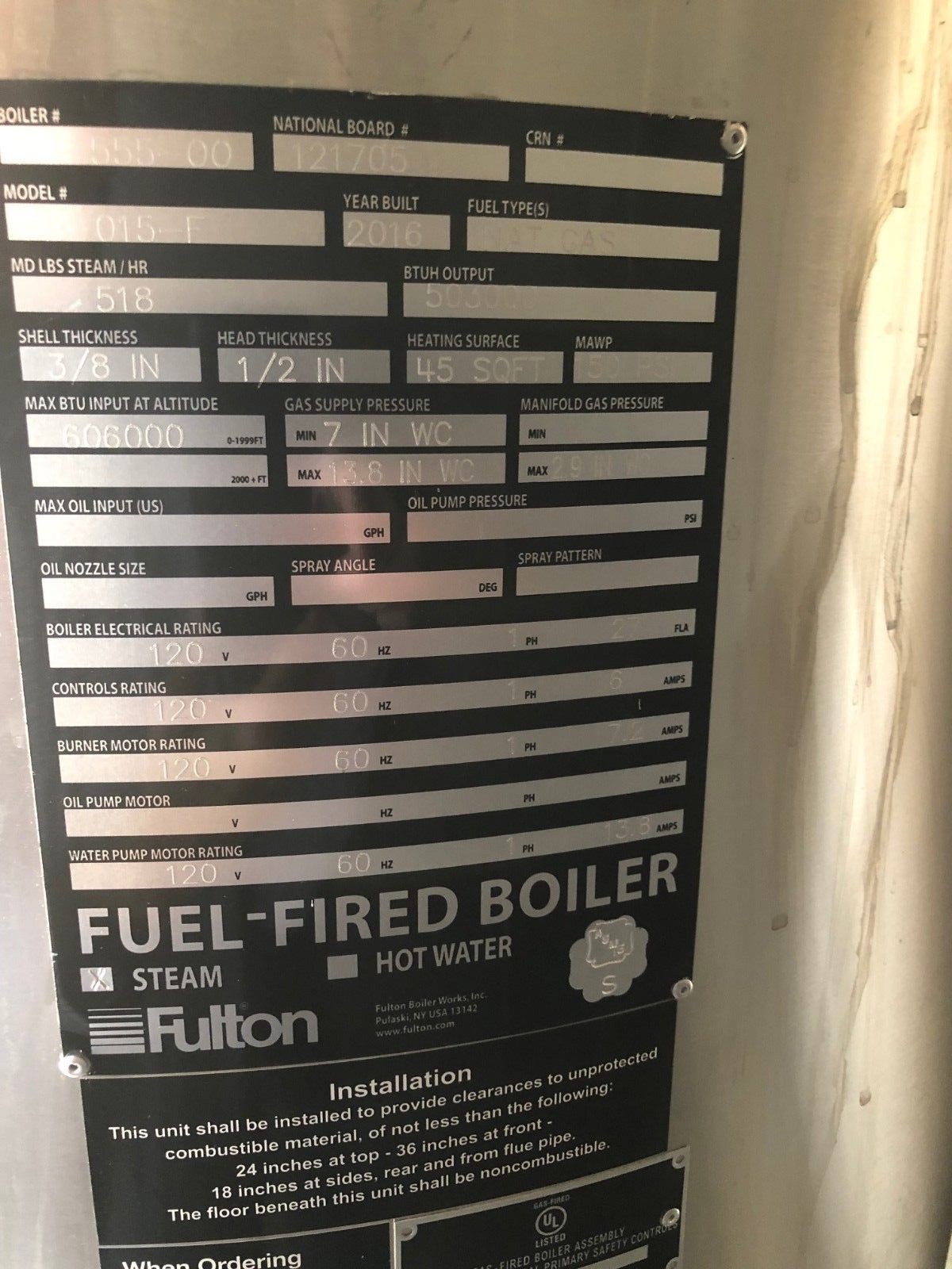 Fulton Boiler