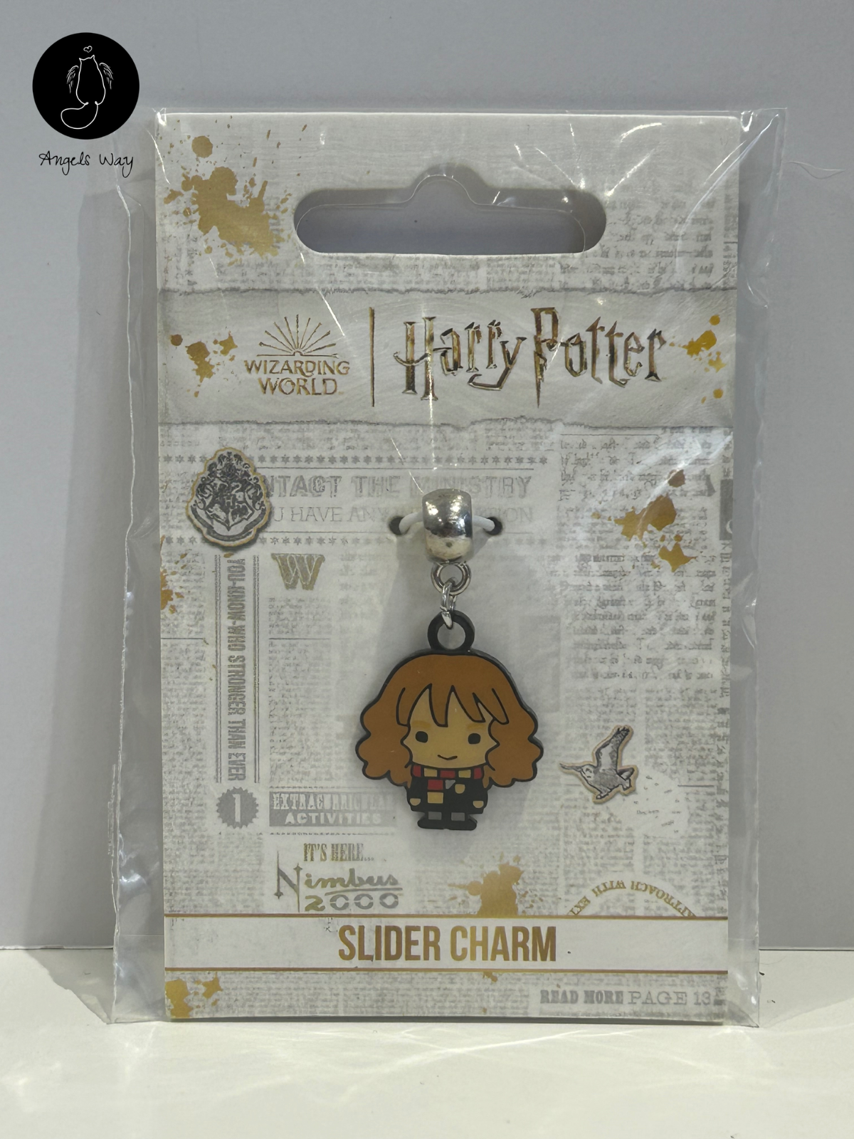 Official Harry Potter Hermione Granger Silver Slider Charm