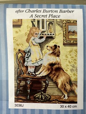 Printed needlepoint tapestry Canvas a secret place Orchidea 3036  30x40 cm