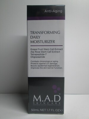 M. A. D skincare  transforming daily moisturizer NEW 50ML/1.7FL.OZ EXP 2024