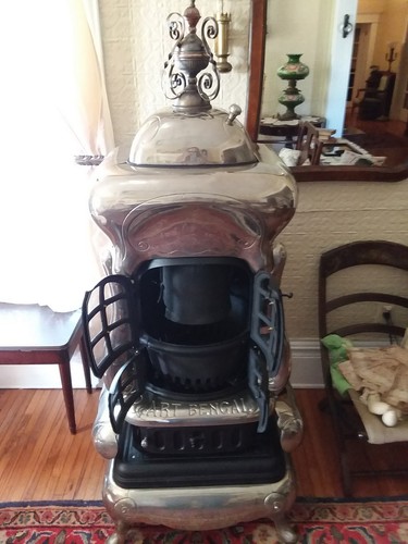 Antique 1886 Art Bengal coal burning Parlor Stove