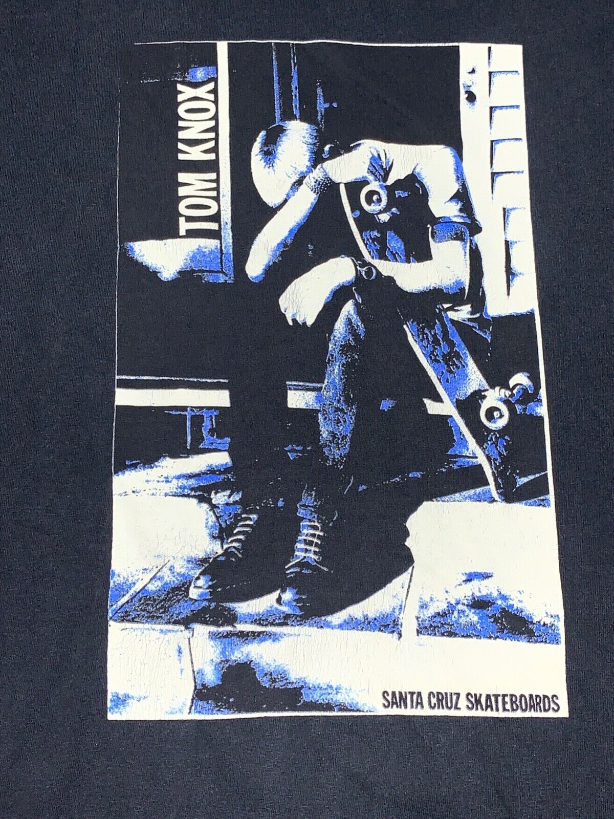 VTG Very Rare Santa Cruz Tom Knox Skateboard T-Shirt Natas VTG Very Rare Santa Cruz Tom Knox Skateboard T-Shirt Natas