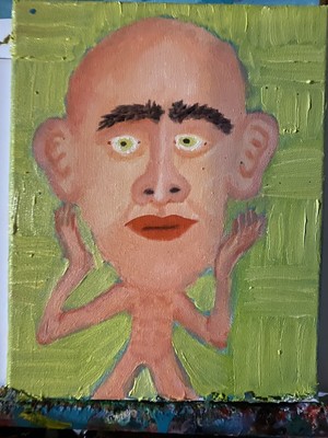 Big Ego - By Cole Holliday - Original Oil painting - 10x8 Canvas