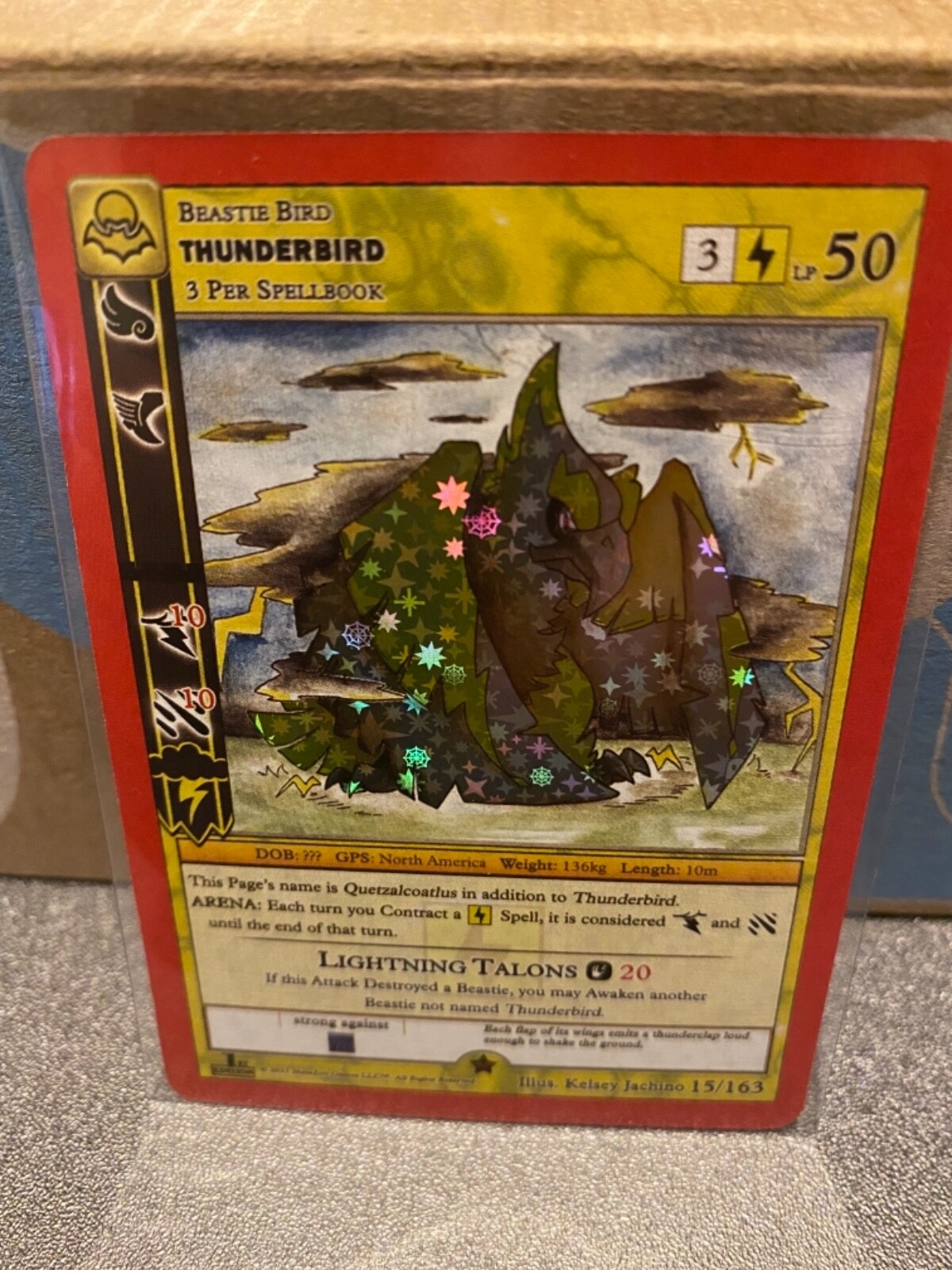 サンダーバードのカード METAZOO CCG: 1ST. EDITION THUNDERBIRD 15/163 NIGHTFALL RARE