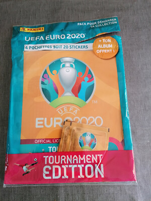 Starter Pack Panini EURO 2020 Tournament (Album + 4 pochettes)