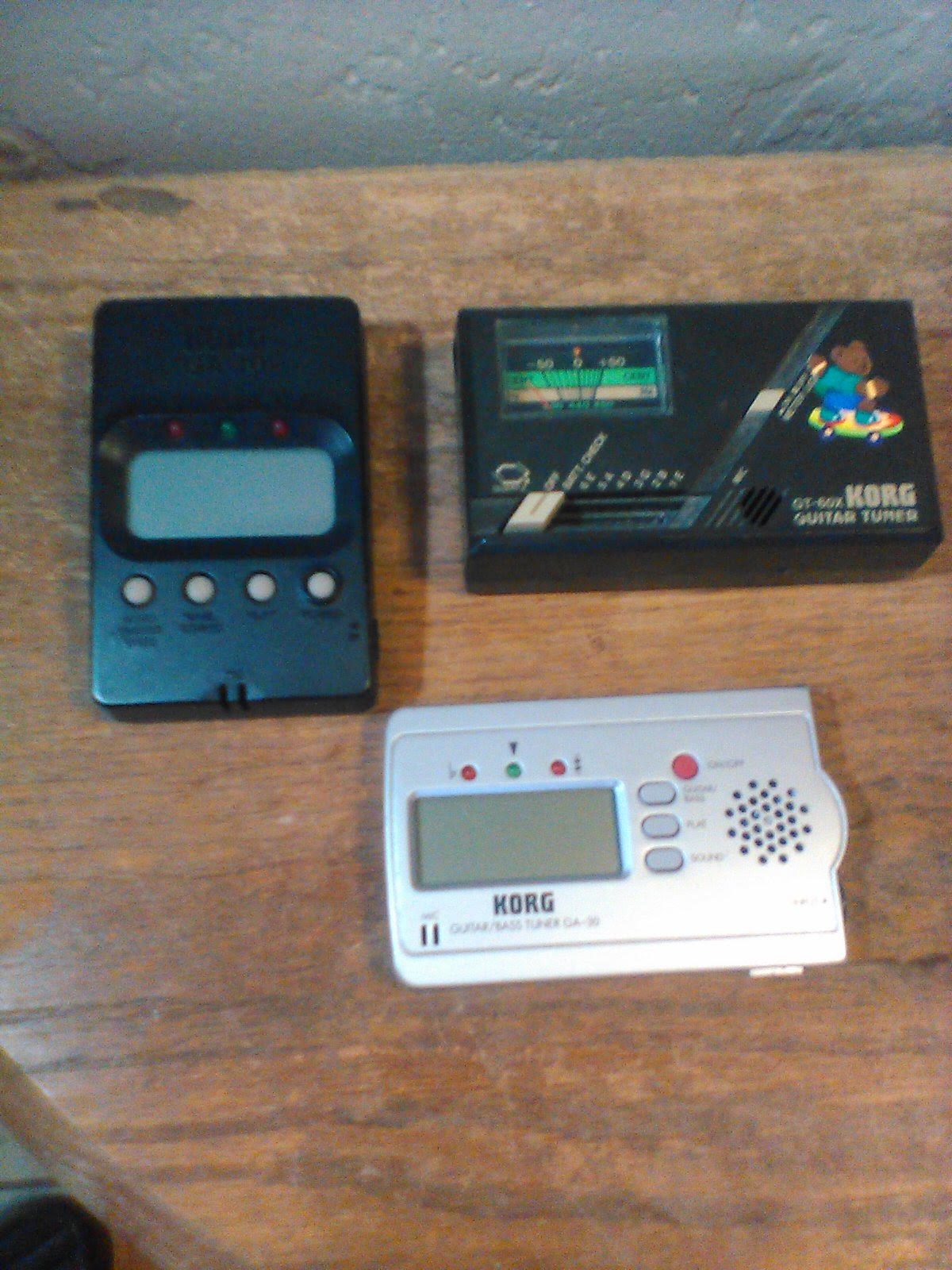 3  Used Guitar Tuner Lot of 3 --Korg  GA -10 GA-30 & Gt-60 x