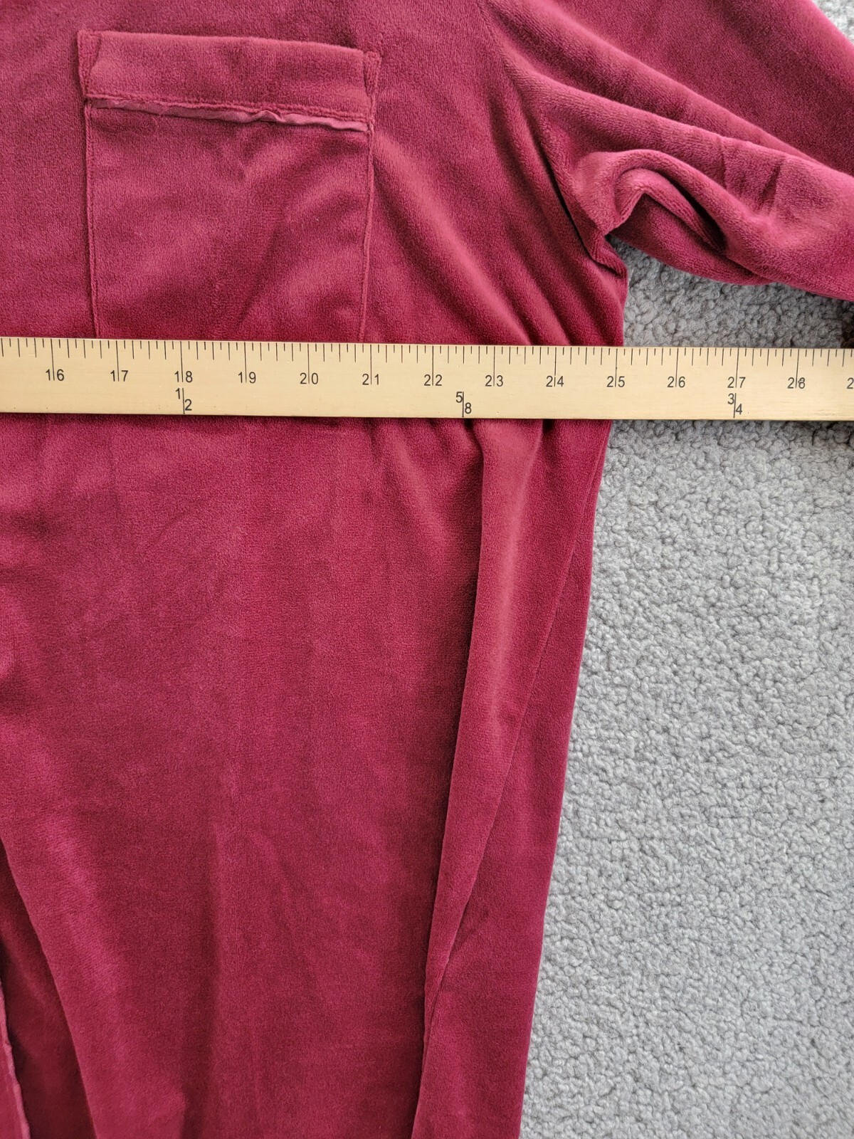 I.N.C. International Concepts Velour Notch Collar Packaged Pajama Women's XXL - Picture 6 of 17