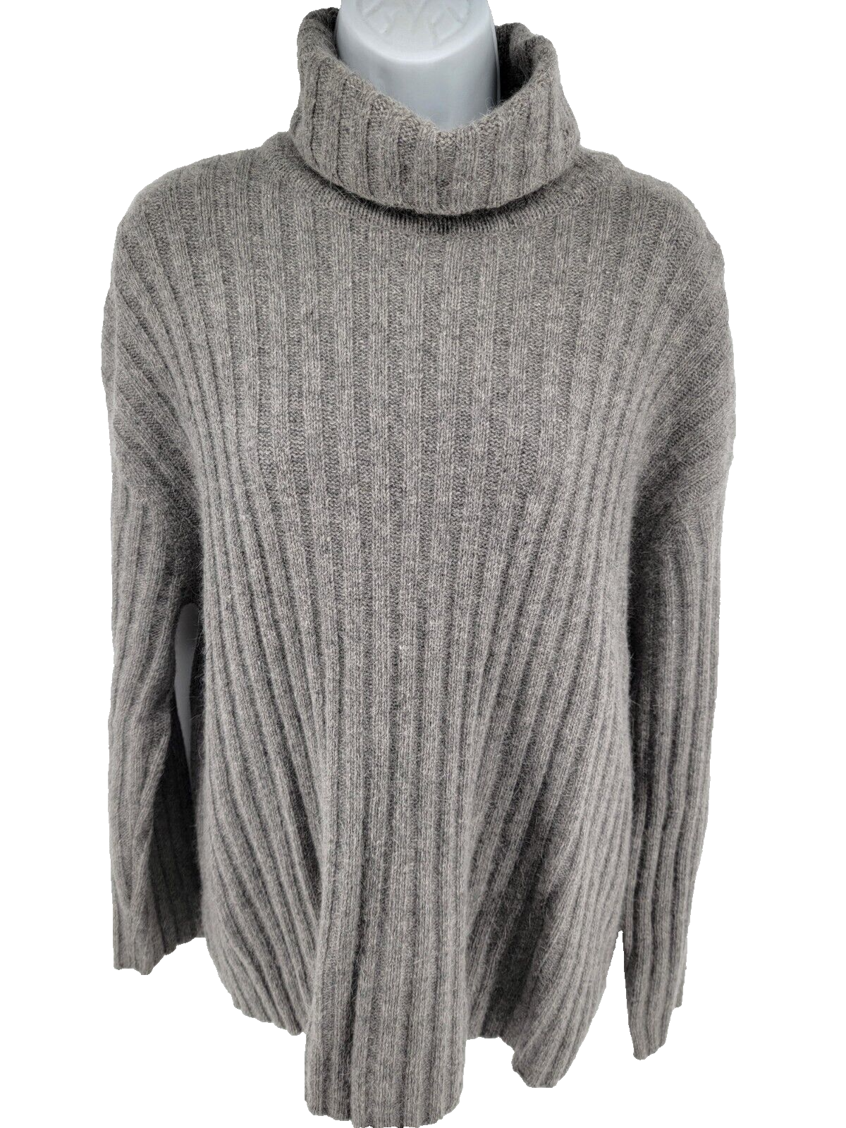 Sweater Angora Knit Women, Angora Knit Jumper, Dark Grey