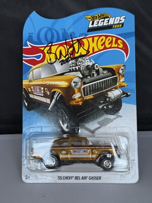 Hot Wheels  LEGENDS TOUR  55 Chevy Bel Air Gasser W/protector