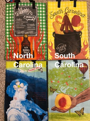 UPICK 5(24Choices) Trader Joe's ECO Reusable Shopping Grocery Gift Tote Bags NWT