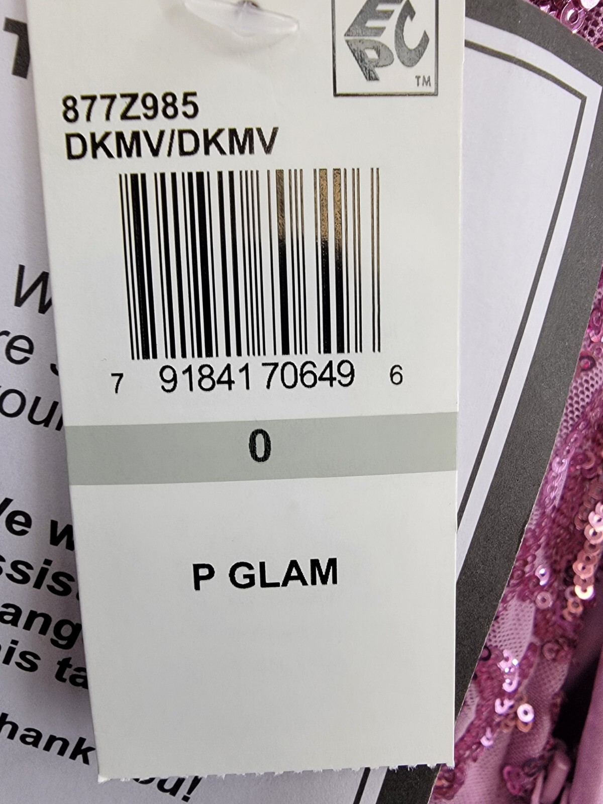 B Darlin Sequin-Pattern Floor-Sweeping Gown Juniors' 0 Dark Mauve Zip Closure - Picture 17 of 17