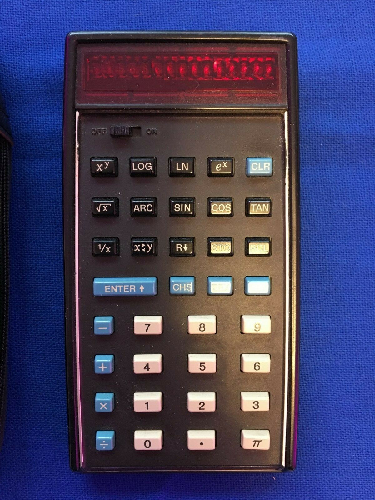 HP-35 LED Scientific Calculator w/ Soft Case, AC Adapter & Manual - Parts/Repair