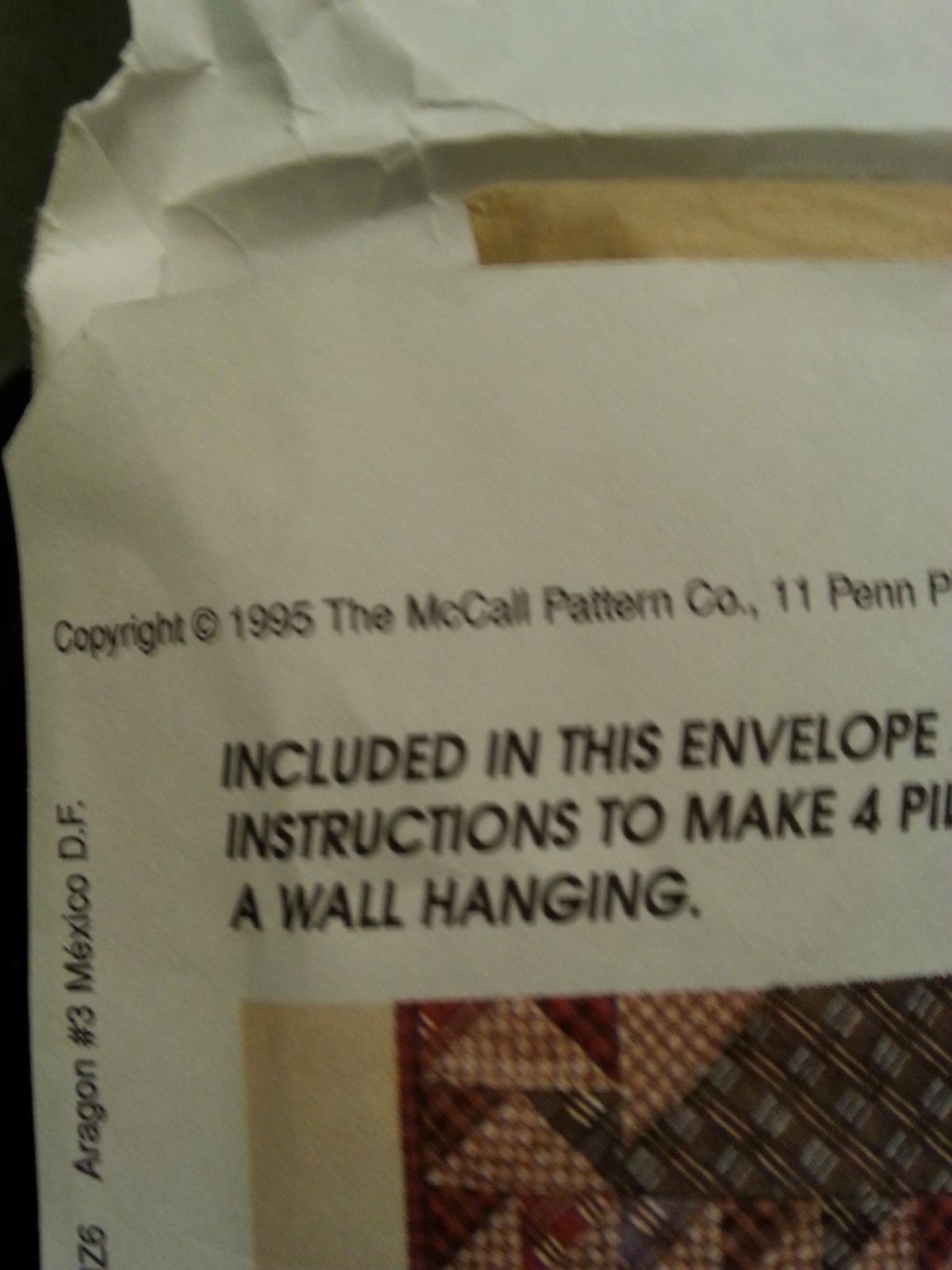 1995 McCall's Crafts Sewing Pattern American Tradition style