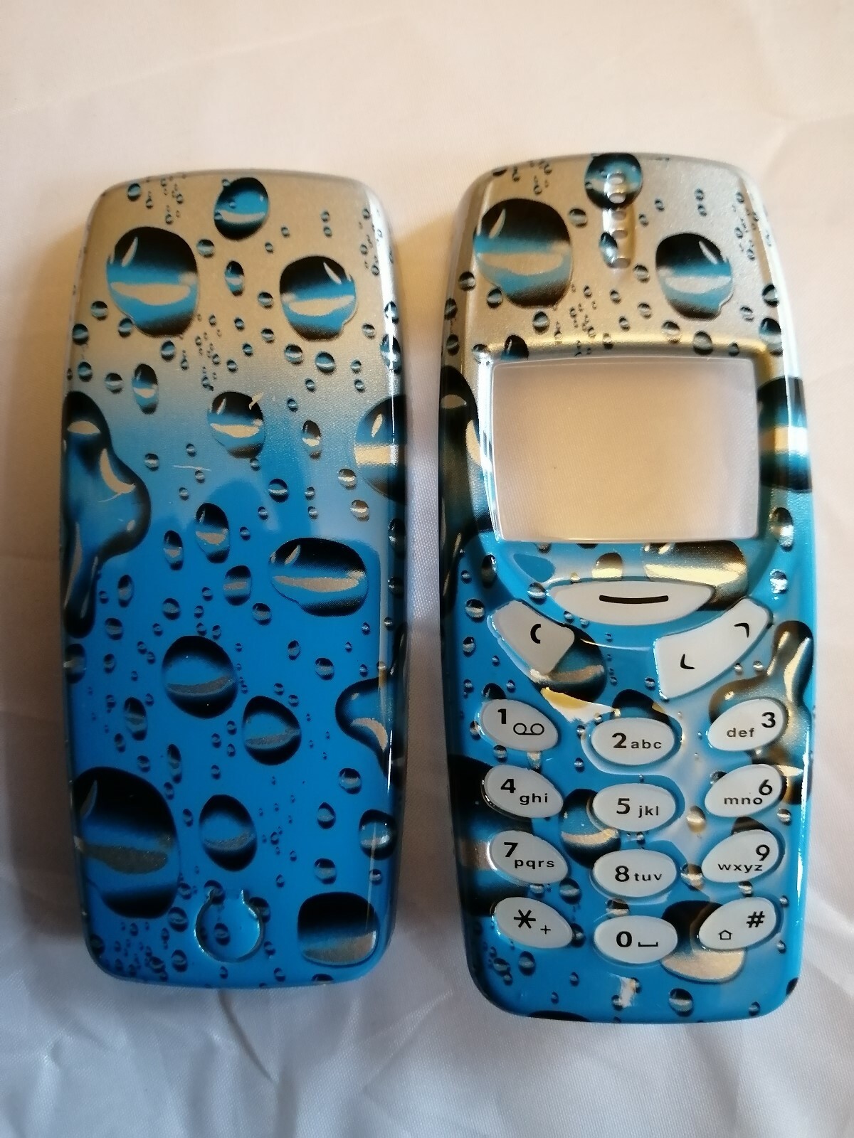 Blue Bubbles Nokia 3310 / 3330 Fascia Front and Back Housing