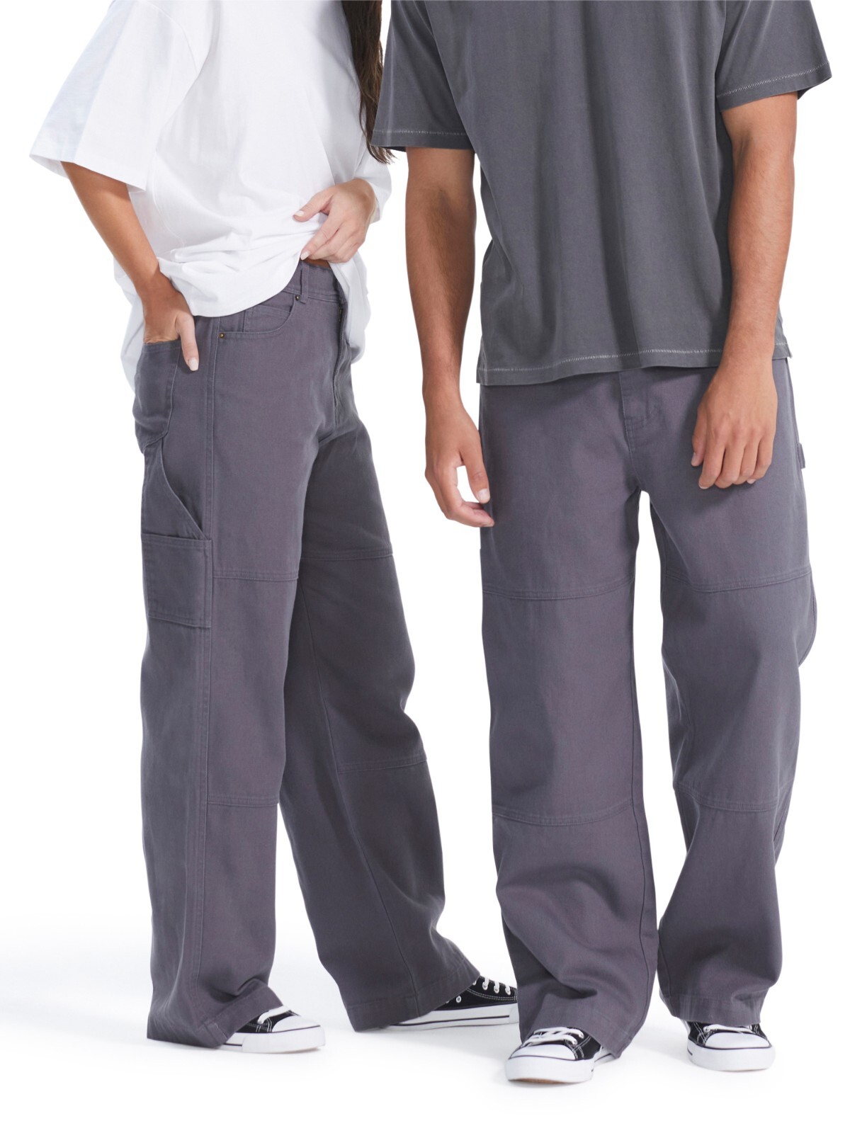 【JEMUT】24FW★ Vain Fatigue Carpenter Banding Pants No Boundaries All Gender Carpenter Pants, Men's Size:36x31
