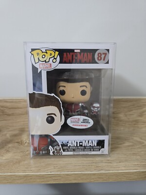 87 Ant-Man Unmasked Marvel Collector Corps Funko Pop + Protector 