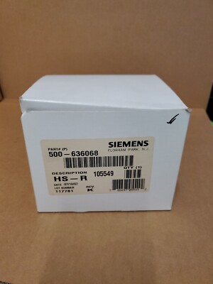 Siemens Part 500-636068, HS-R, 105549