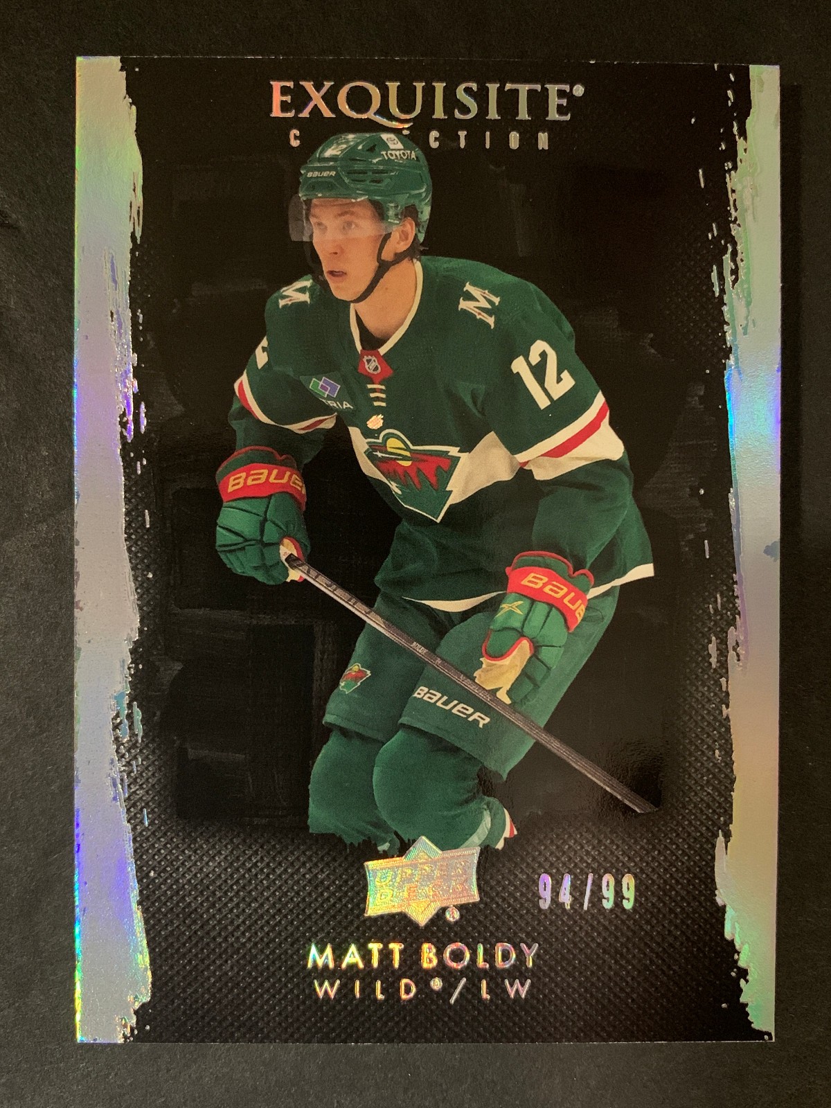 2023 Upper Deck Exquisite Collection Matt Boldy /99 Auto Autograph
