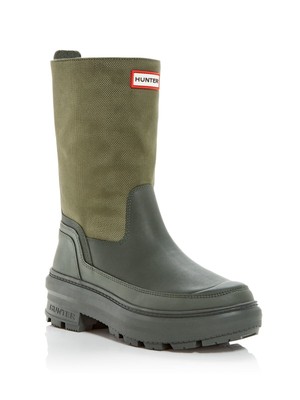 Женские охотничьи ботинки с зеленым логотипом HUNTER Womens с круглым носком и протектором 5