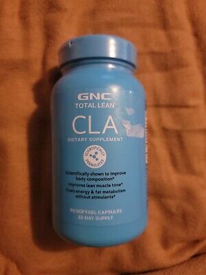GNC Total Lean CLA Supplement Energy Sealed 90 Softgels Capsules 03/2023 +