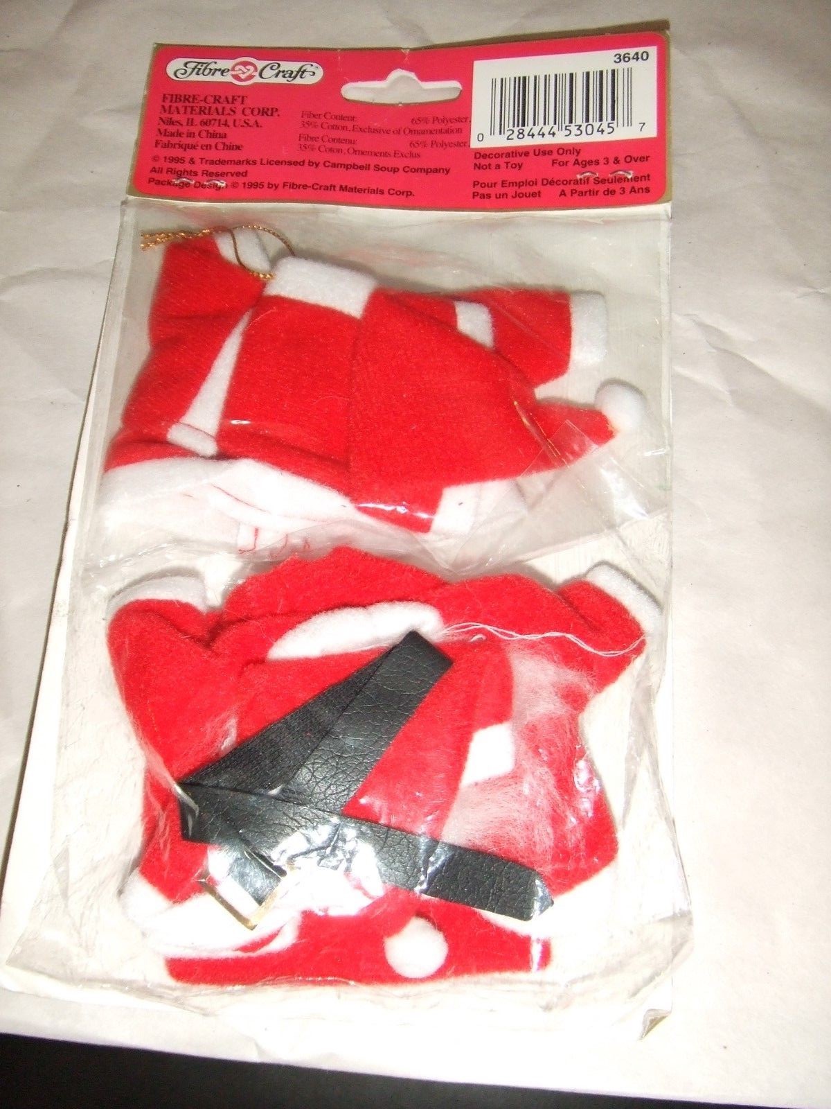 NEW IN PKG FIBRE CRAFT CAMBELL KIDS HOLIDAY/CHRISTMAS OUTFITS 4pc GIRLS/6pc BOYS