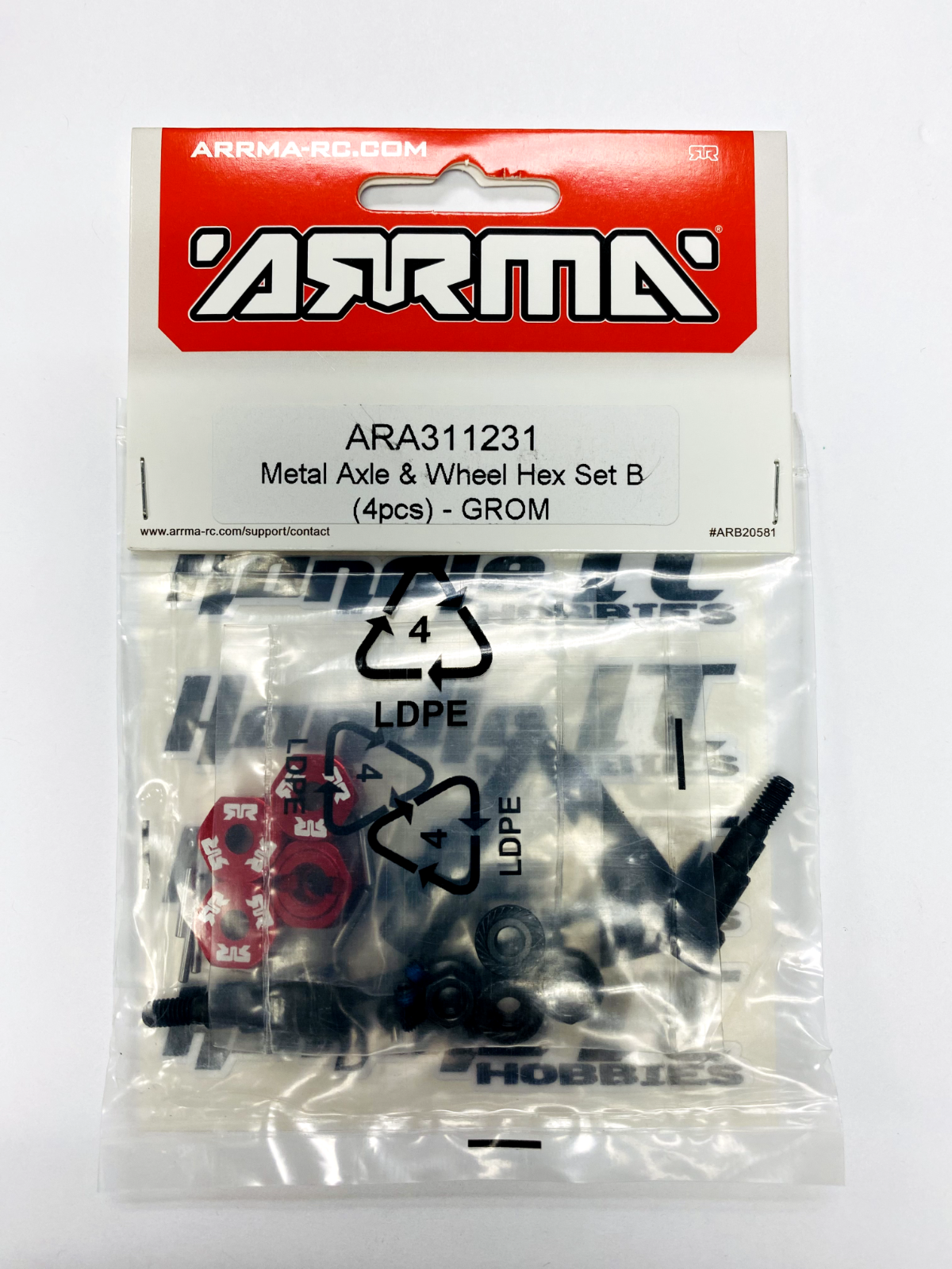 NEW! ARRMA 1/18 ARRMA GROM MOJAVE METAL CV AXLE SET. PART