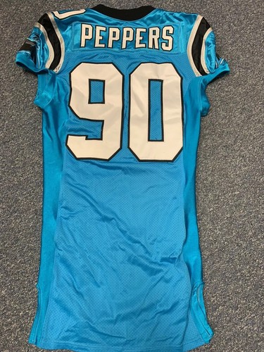 Carolina Panthers Julius Peppers Rookie Game Used Worn Jersey Team COA HOF Rare