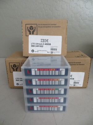 IBM LTO Ultrium 3 Data Tape Cartridge 400/800GB 24R1922 (15-PACK)