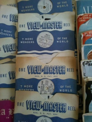 LOT OF 2 Vintage Sawyer's View Master Viewers 150 + Reels Case NICE VARIETY