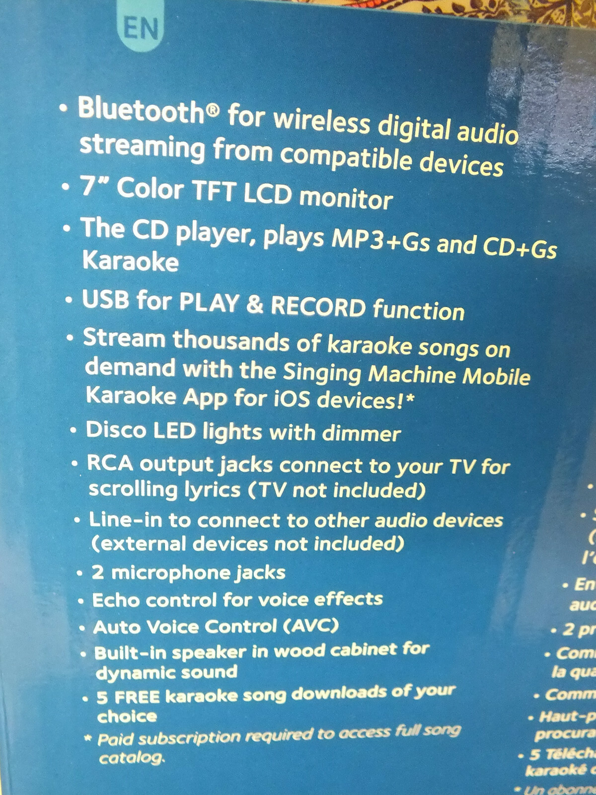 Singing Machine STVG785BTW Bluetooth Karaoke System W/ 7