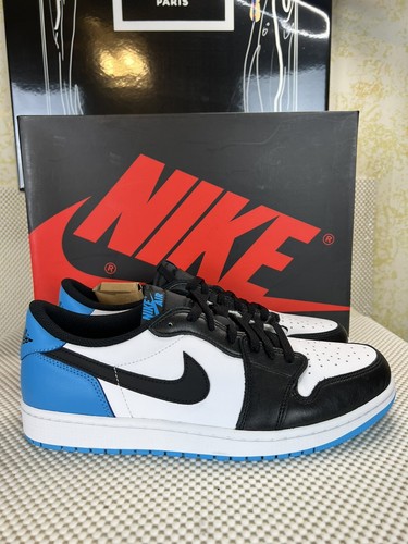 Pre-owned Jordan Air  1 Retro Low Og Unc Dark Powder Blue Cz0790-104 Men's Size 12.5 In Multicolor