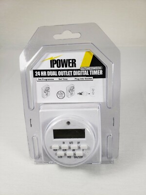 Ipower 24 hour dual digital timer