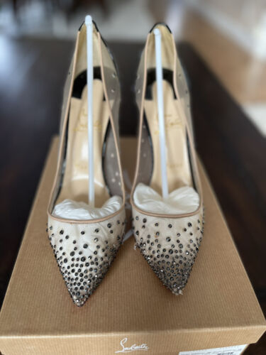 Christian Louboutin Follies Strass, Size 40, Preowned - No Box WA001