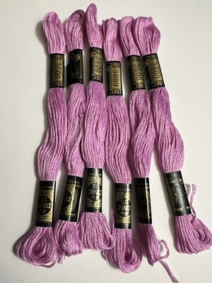 DMC Embroidery Floss - #3609 Ultra Light Plum - Lot Of 6 New