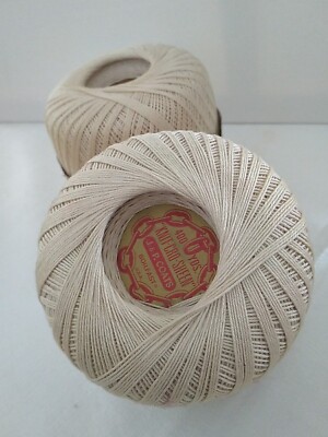 J & P Coats Knit Cro Sheen Crochet Thread  100% Mercerized Cotton 400 Yds Lot 2