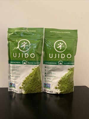 Ujido Matcha Green Tea Powder -2 Packs of 4 oz