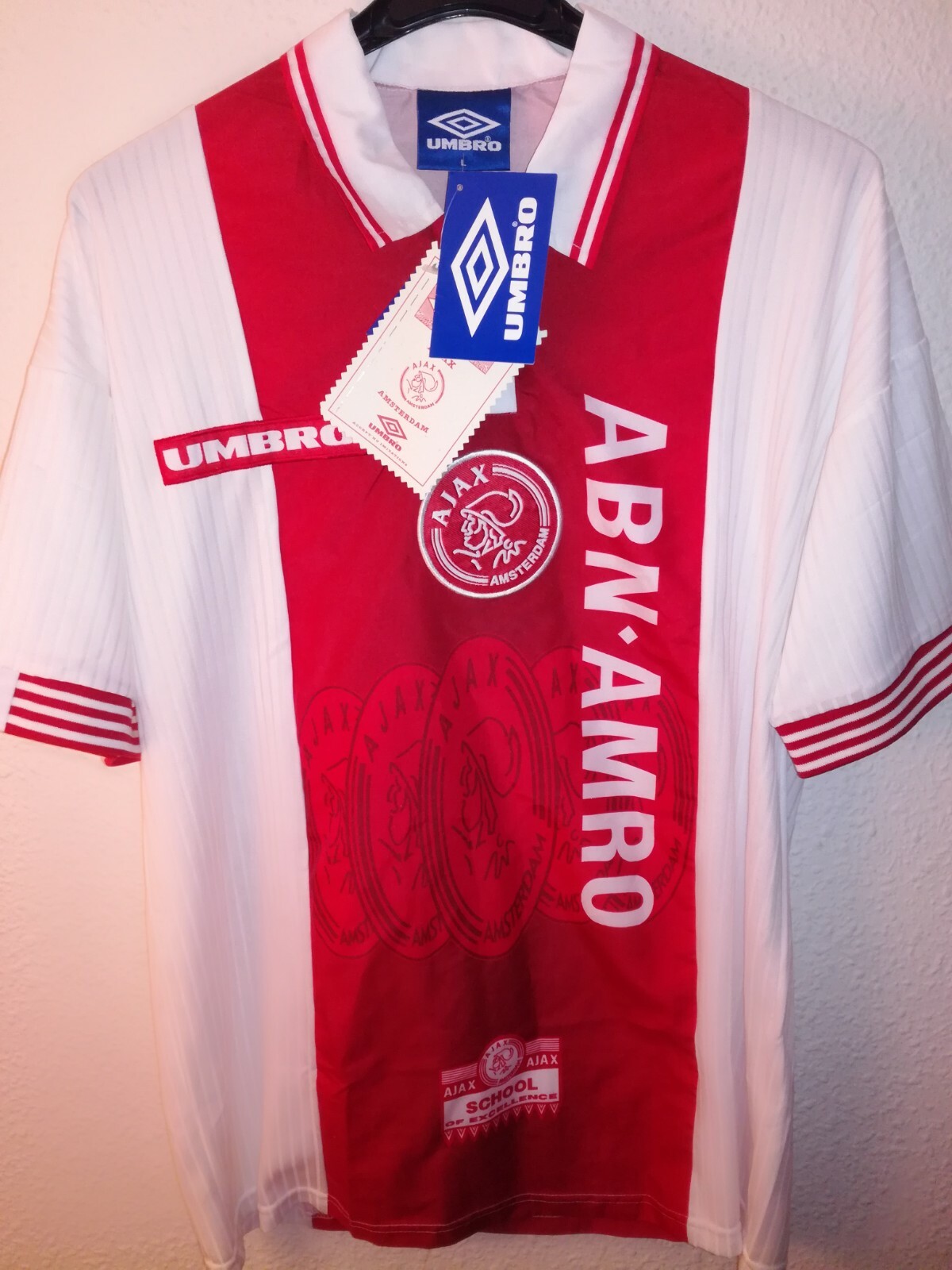 AJAX 1997-1998 BNWT ABN-AMRO camiseta shirt trikot maillot