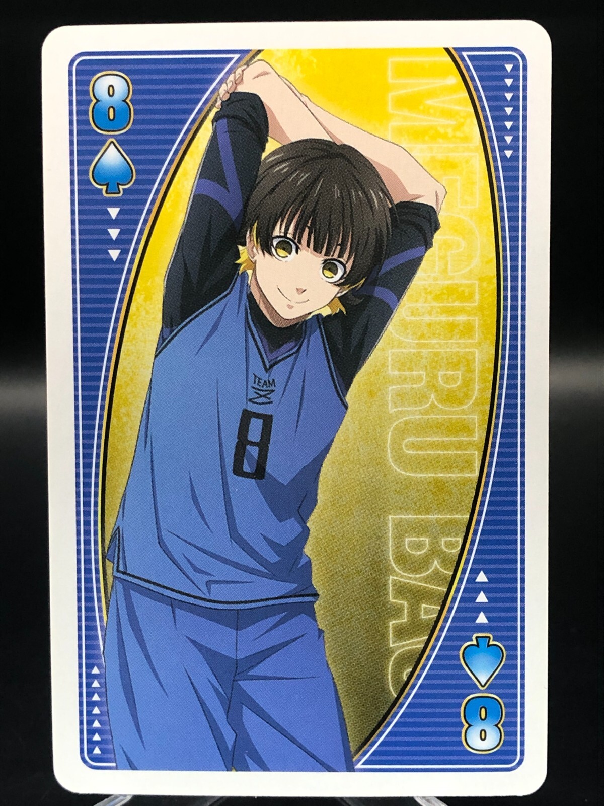 spade 8 Meguru Bachira BLUE LOCK playing card game JAPAN