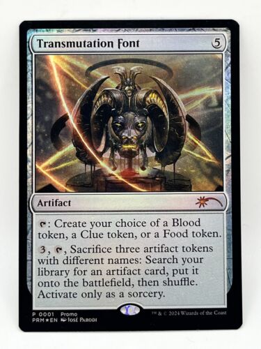 Magic the Gathering MTG Transmutation Font LARP Promo #1 Magic the Gathering MTG Transmutation Font LARP Promo #1