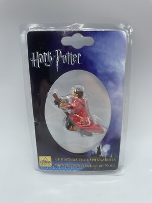Harry Potter Christmas Tree Ornament Broom Quidditch Wizard Figurine New