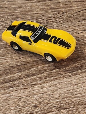  TYCO 440  CHEVY CORVETTE #2 YELLOW HO SLOT CAR RUNS GREAT 