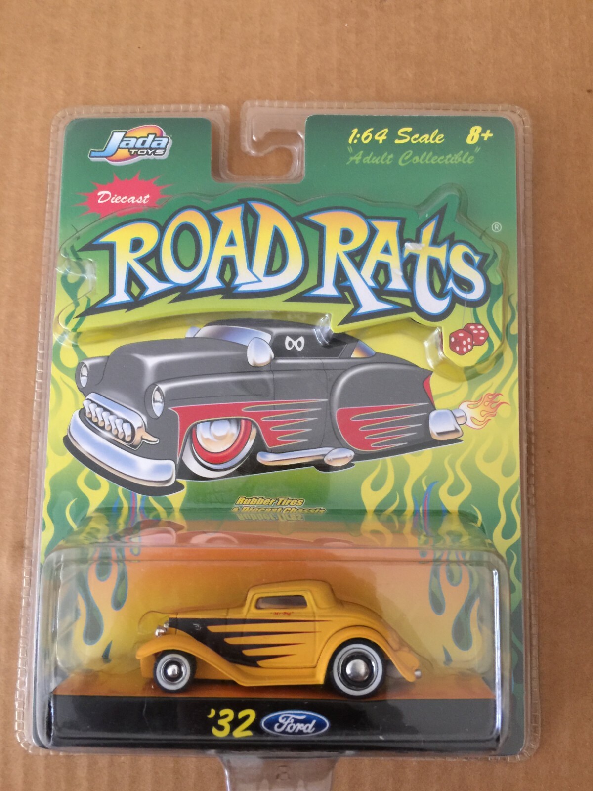 Jada Toys ROAD RATS 14台 Jada Road Rats Black 1940 Ford Lead-Sled 1:64 - Cool Rat Rod