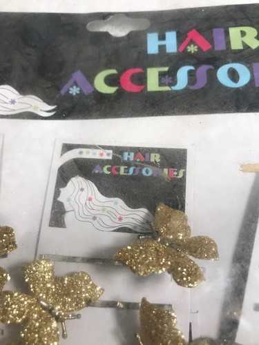 Vintage Accessories Butterflies Gold And Silver New Old Stock Carded Display