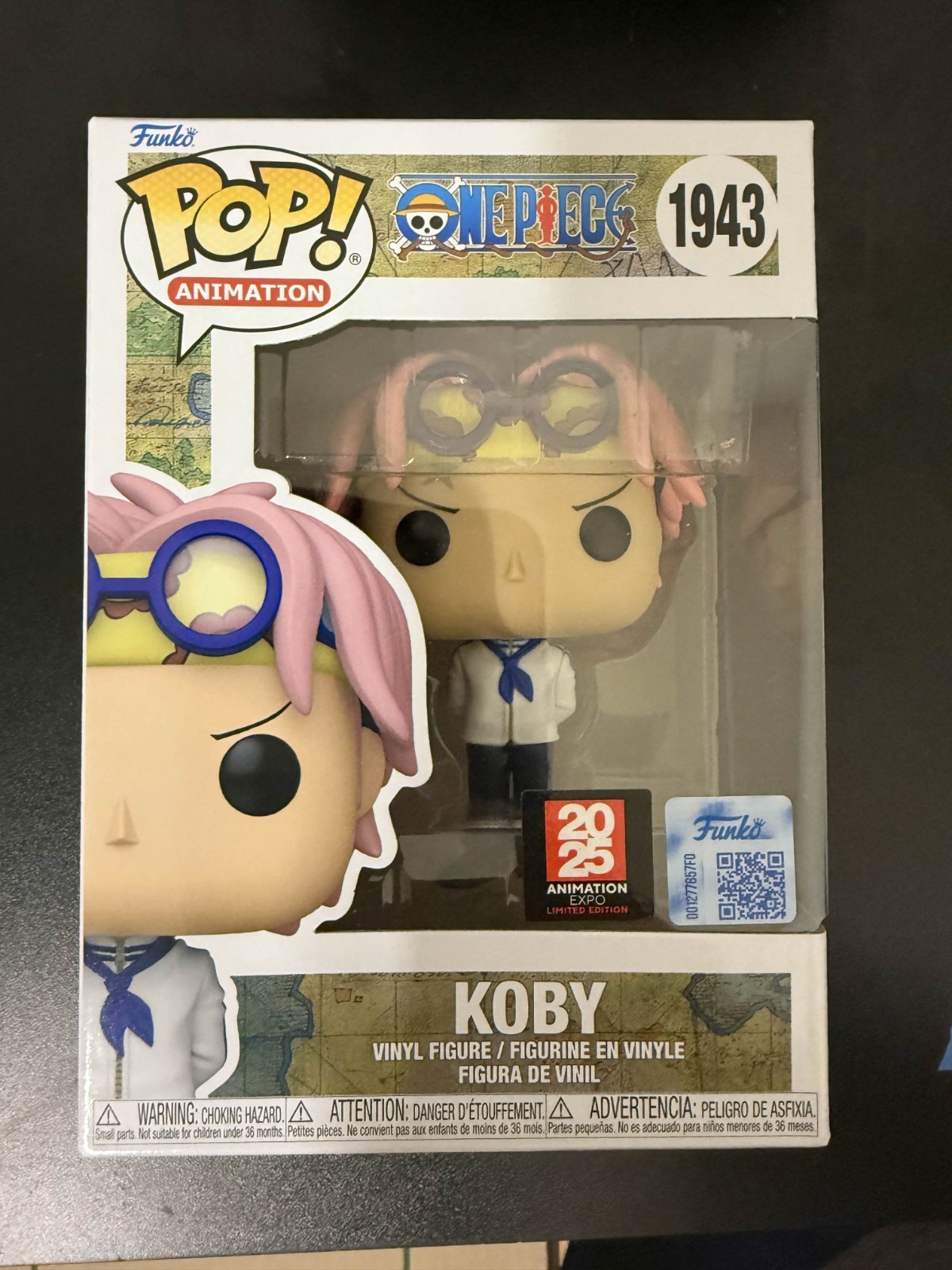 Funko Pop! One Piece – Koby #1943 – Expo 2025 Shared Sticker